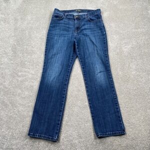 Lee Women's Relaxed Fit Straight Leg Denim Jeans Size‎ 12 Blue Mid Rise 3054039